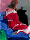 MARY ANN GLATFELTER - WOMAN IN RED DRESS